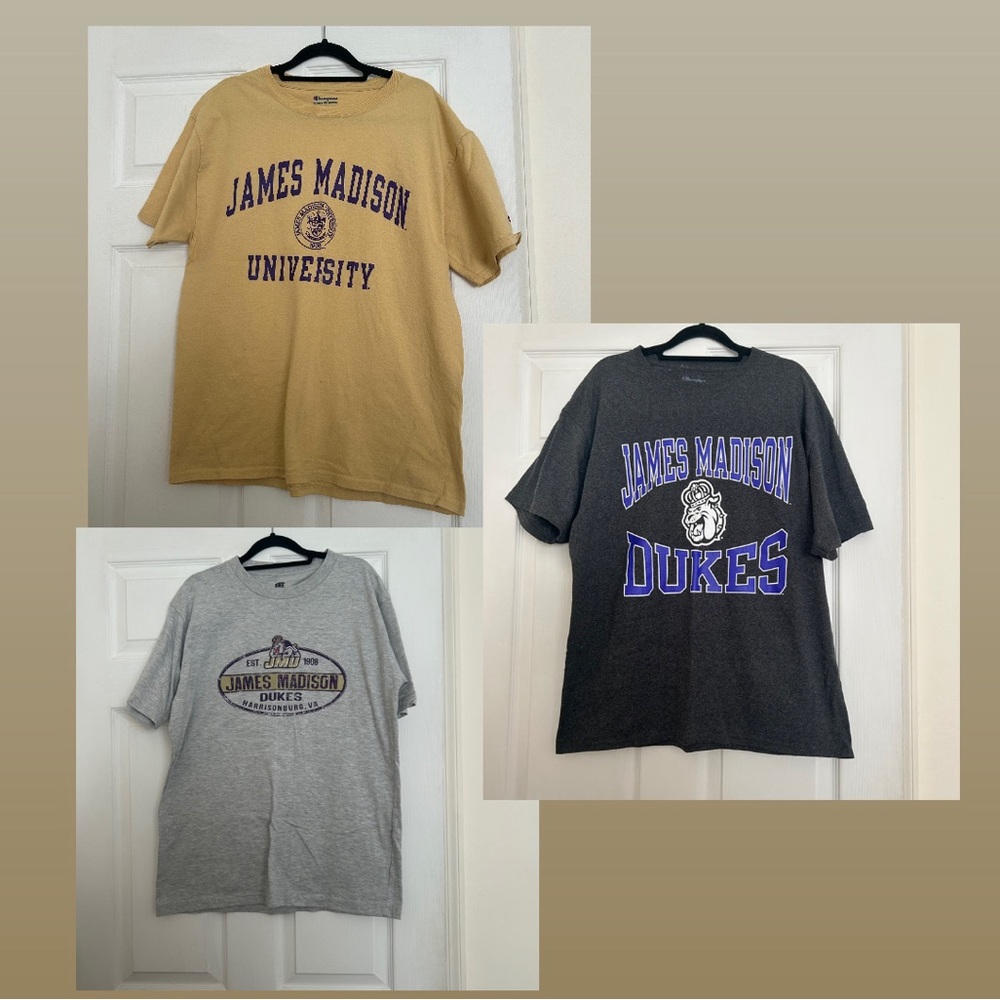 BUNDLE JAMES MADISON UNIVERSITY T-SHIRTS